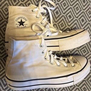 Converse White High-Top Sneakers